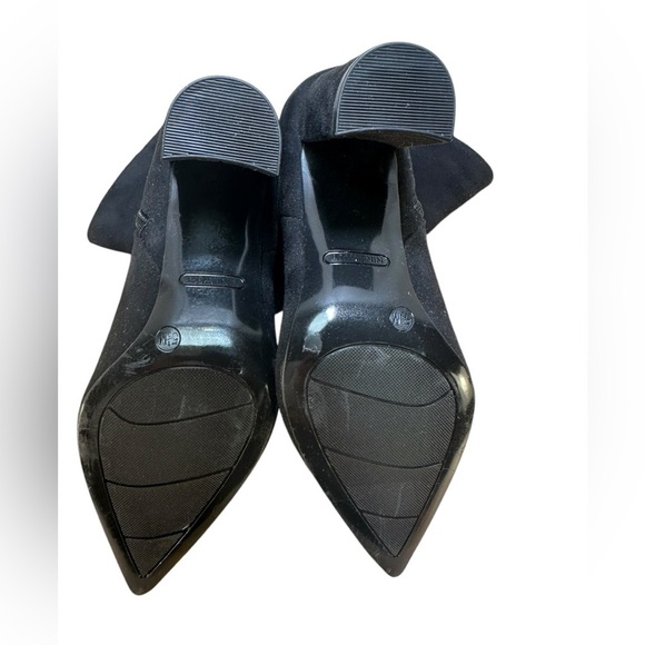 New Black Suede Nine West Slouch Boots Size 5.5 - Picture 5 of 5